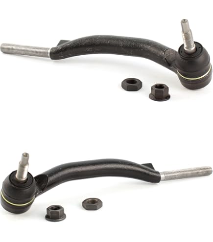 TRQ Front Inner Tie Rod Set Compatible with 1997-1999 Dodge Dakota