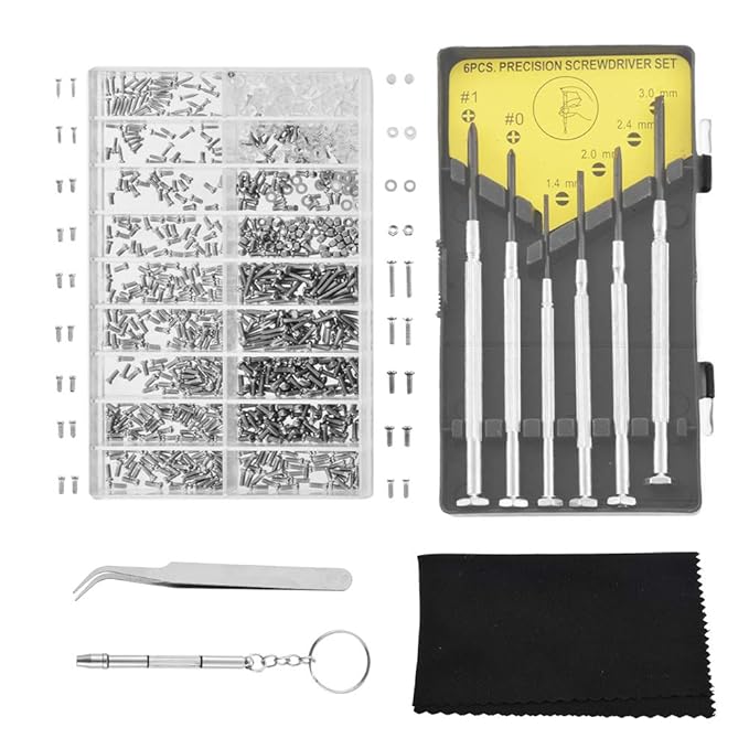 Godagoda Brillen Reparatur Set Mini Tragbar Edelstahl Uhren Schmuck Schraubendreher Schraubenzieher Werkzeug Kit