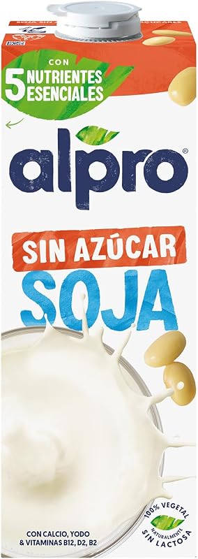 Bebida Vegetal de Soja sin Azúcar - Pack de 6 x 1L