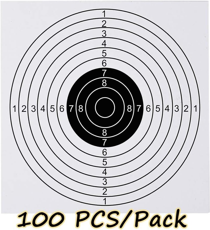 GearOZ Airsoft Pellet Trap Catcher and Airsoft Target Papers Black and White : Sports & Outdoors