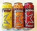 Rockstar Recovery Energy + Hydration - Variety Pack - Lemonade, Orange, Fruit Punch - 16fl.oz (Pack of 12)
