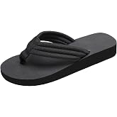 FAEXUM Comfortable Flip Flops For Women, Summer Travel Non-Slip Fashion | Flat Sandals Vacation Flat Elegant Shower Shoes