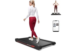 Sperax Underdesk Treadmill with Remote Control,2.5HP Quiet Motor Walking Vibration Pad,3.8MPH Walking Treadmill for Home