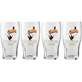 Guinness Toucan Pint Glass, 4 pack
