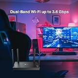 TP-Link Archer BE220 BE3600 Dual-Band WiFi 7 Router with 4 Antennas view 4