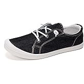 FUNKYMONKEY Shoes for Women, Comfort Low Top Canvas Slip On Sneakers Classic Casual Walking Shoes