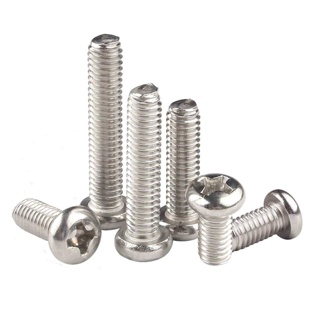 YOFASEN Cage Nuts - M3 Cross Head Screws Machine Screws Fastener Repair Tools Kit, M3*80 20pcs