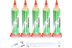 HOKMOKQOK Solder Flux, 559 No Clean Soldering Flux Paste, Lead Free Rosin Flux,10cc Tacky Soldering Flux,Soldering Liquid Flux for Electronics,For BGA,SMD,USB Socket Repairing (50ml)