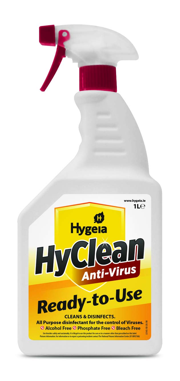 HyClean RTU 1 Litre Antivirus Ready to Use, Clear 60197