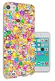 925 - Collage Multi Smiley Faces Emoji Design Apple ipod Touch 6 Fashion Trend CASE Gel Rubber Silicone All Edges Protection Case Cover