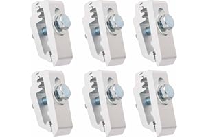 6pcs Truck Bed Cover Clamps, 1112514 Aluminum Low Pro Truck Mounting Clamps, Tightly Fasten Shell Clamps for Most Truck Beds,