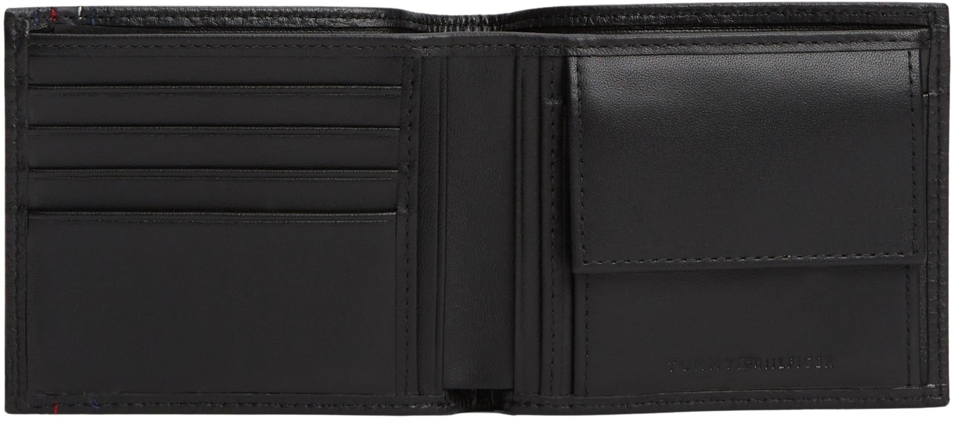 Tommy Hilfiger Herren Geldbeutel Central Coin aus Leder, Schwarz (Black), Einheitsgröße 5