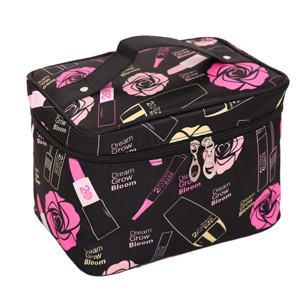 BESU Cosmetic Bag Large Makeup Bags Portable Brushes Case Travel Kit Toiletry Bags for Women Large Waterproof Cosmetic Make up Organizer