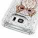 Urberry Galaxy S7 Edge Case, Floating Bling Glitter Sparkle Case for Samsung Galaxy S7 Edge with a Screen Protector (YB-Owl)