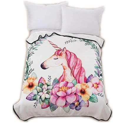 Unicorn blanket twin Clearance