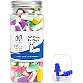 LYSIAN Ultra Soft Foam Earplugs for Sleep- Noise Cancelling Ear Plugs for Sleeping, Shooting,Snoring, Mowing Sound Reduction 