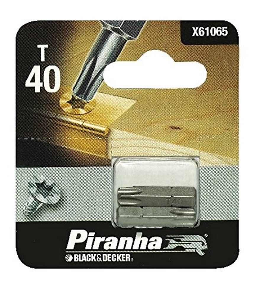 Piranha X61065-XJ T40 25mm Bit Screwdriver (2 Pieces)