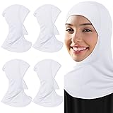 Geyoga 4 Pieces Modal Hijab Cap Adjustable Muslim