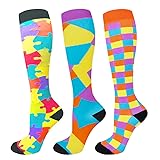 Compression Socks Women 20-30mmHg (3 Pairs) Mens