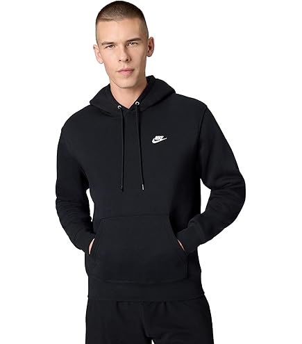 Nike Sportswear Tech Fleece Hoodie Black/White/White LG at Amazon