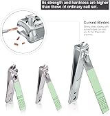 Keiby Citom Manicure Set 10pcs Professional Nail Clippers Kit Green Stainless view 4