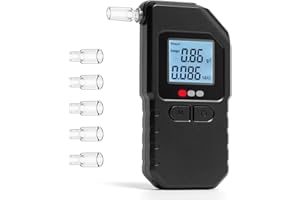 Ehpiern Breathalyzer, Upgraded Alcohol Tester with Fast Results, Professional High-Accuracy Portable Breathalyzer with LCD Di