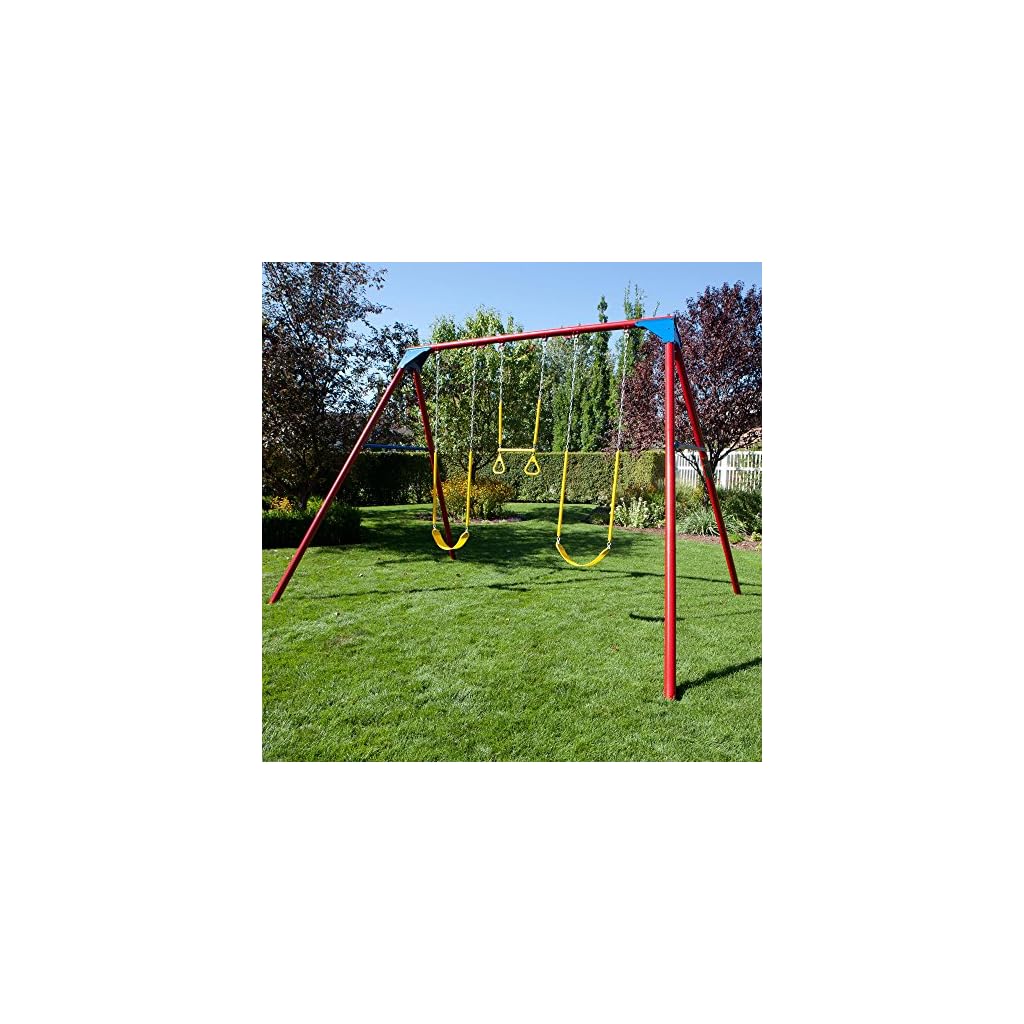Lifetime Heavy Duty AFrame Metal Swing Set
