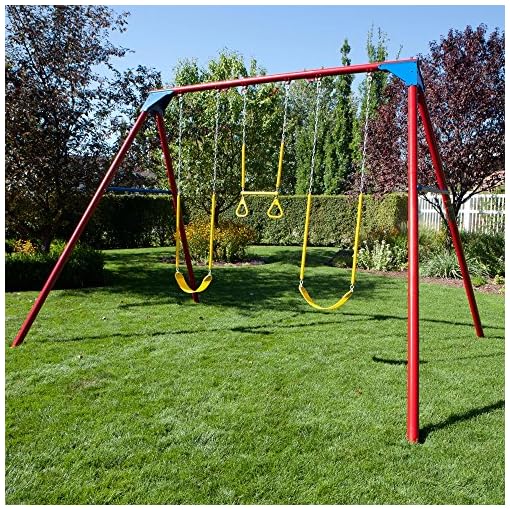 Lifetime Heavy Duty AFrame Metal Swing Set