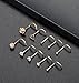 Tornito 20G 10Pcs Stainless Steel Nose Screw Studs Rings CZ Nose Ring Labret Nose Piercing Jewelry for Men Women Rose Gold Tone