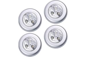 TOVINANNA 4pcs Touch-Activated Battery Operated LED Night Lights LED Portable Design for Closets Under