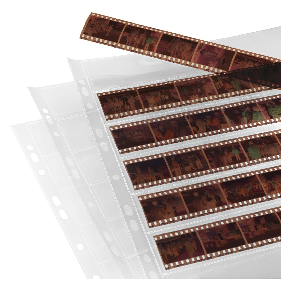 Hama 2051 | Negative File Storage Sleeves | each holding 7 Strips of 6 (24 x 36 mm) Frames | Pack of 100