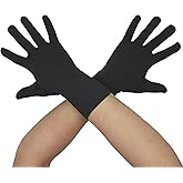 Aniler Men's and Women's Wrist Length Spandex Gloves Wedding Party Christmas Costume Party Dance Gloves