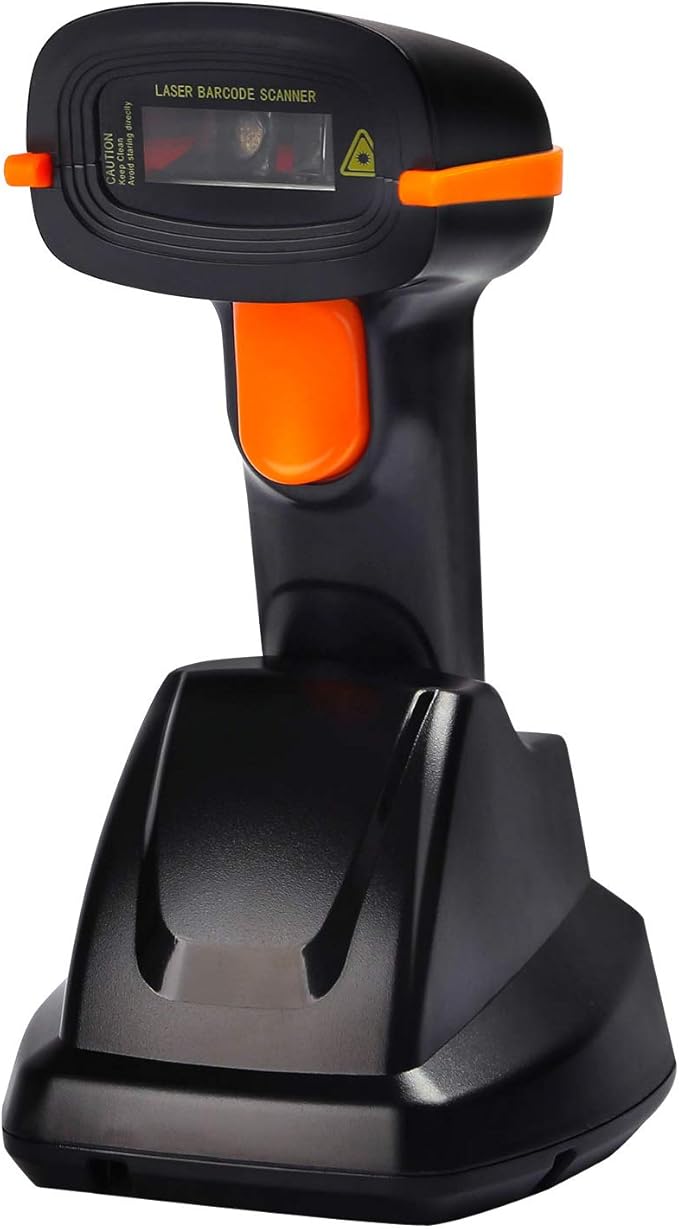 Tera Wireless Barcode Scanner kabellos usb Funk 1D mit Ladegerät 100m