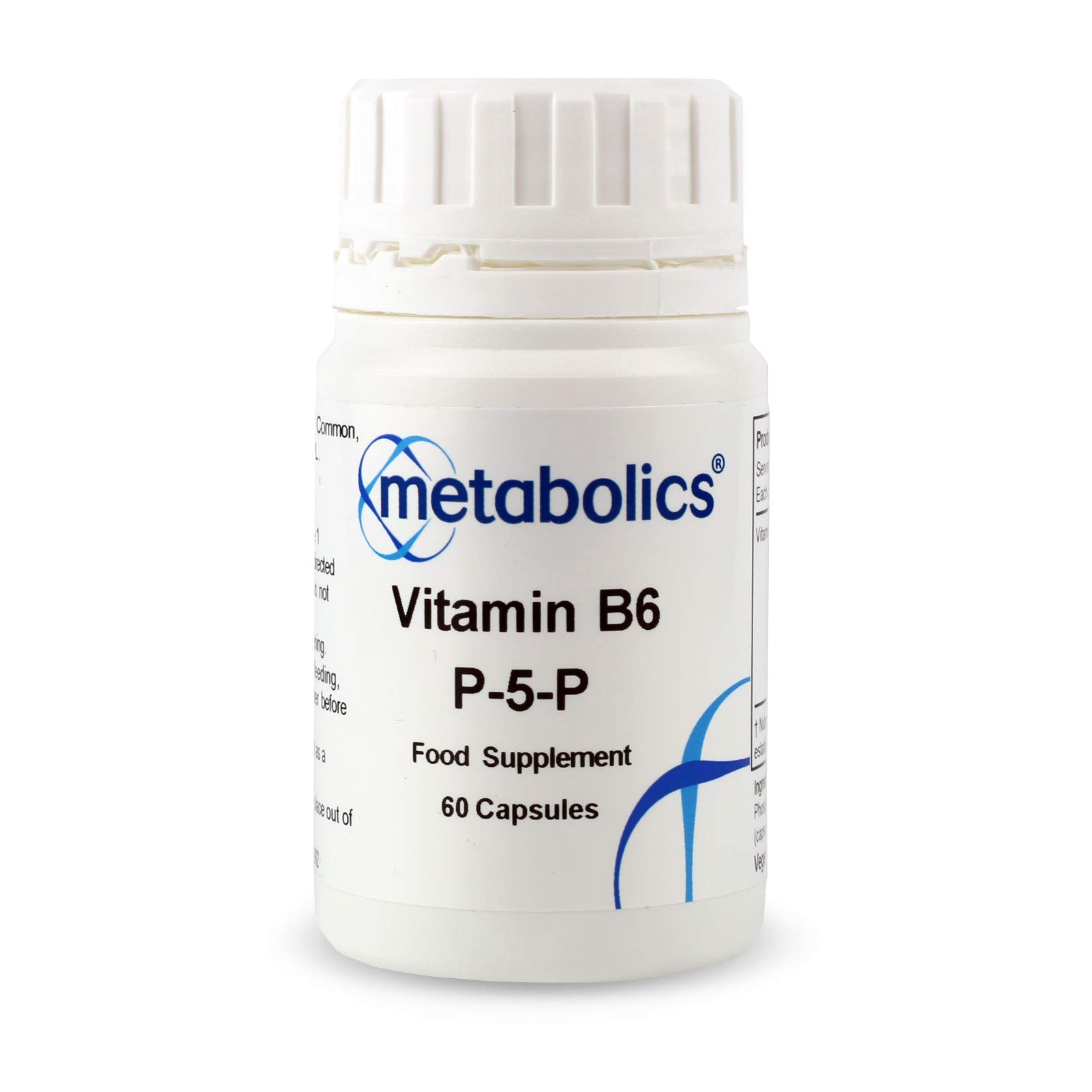 Vitamin B6 P5P- 60 Capsules | B6 Capsules | 34mg B6 Per Capsule