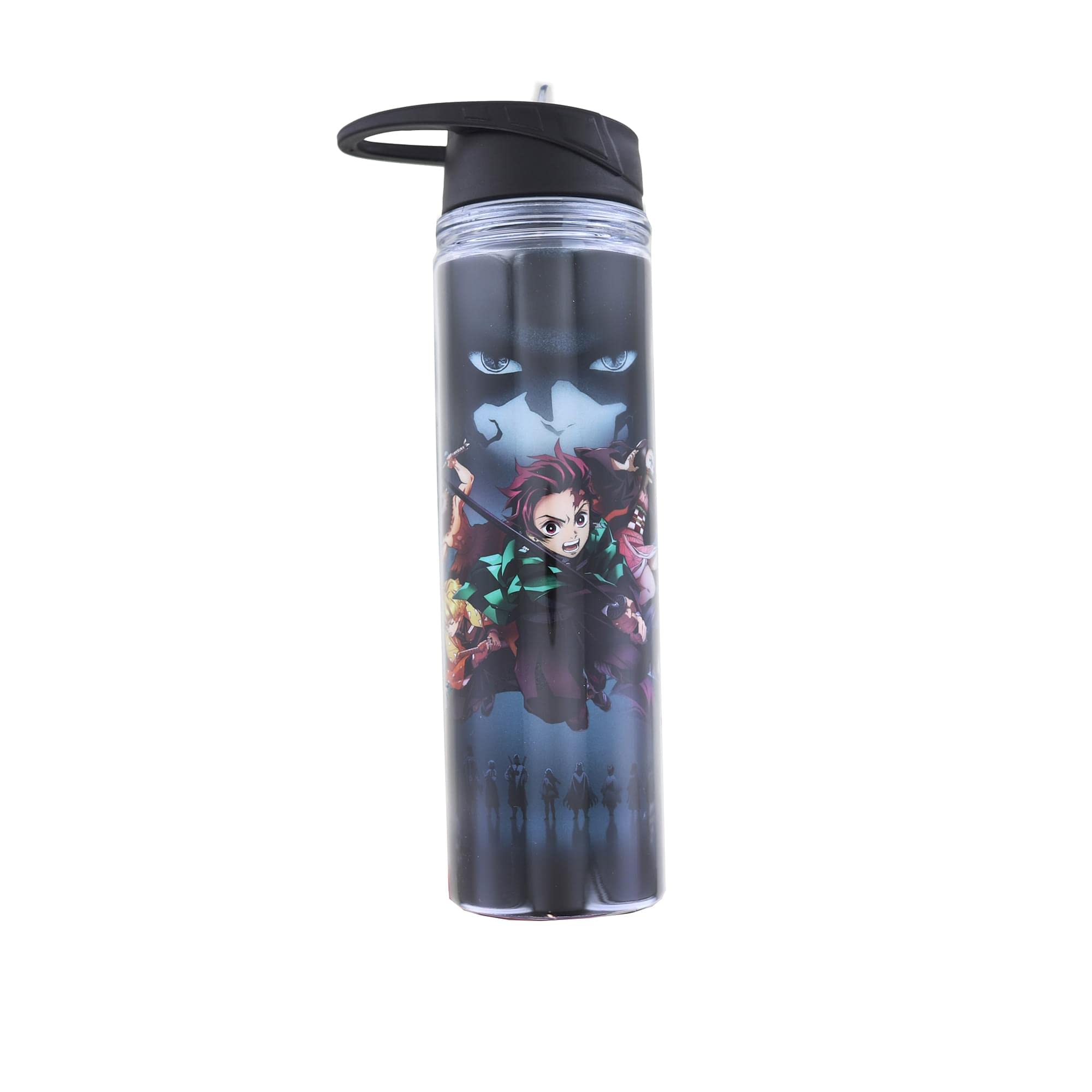 Surreal Entertainment Demon Slayer Group 20 Ounce Water Bottle, Black, One Size