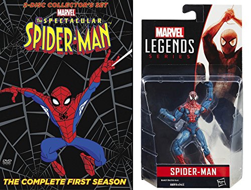 Amazing Spider-Man Bundle: Marvel Legends Spider-Man Figure & The Spectacular Spider-Man Complete First Season Collector s Set DVD