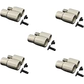 DENI MORS Professional 5-Piece Double Cap Rivet Die Set (5, 6, 7, 9, 12mm) | Rivet Setting Tool for Universal Hand Press Machine