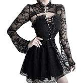 Bolero Shrug Goth Crop Top Fairy Shrugs for Dresses