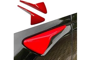 XTnueotr for 2024 Tesla Model Y/3 HW4.0 Turn Signal Side Camera Protection Cover Decoration Accessories, for Tesla Model 3/Y Withe HW4.0 (Red)
