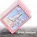 Hocase for iPad 2/3/4 Case, Rugged Slim Shockproof Soft Silicone Rubber+Hard Plastic Hybrid Dual Layer Protective Case for iPad 2nd/3rd/4th Generation (9.7-inch Display) - Pink