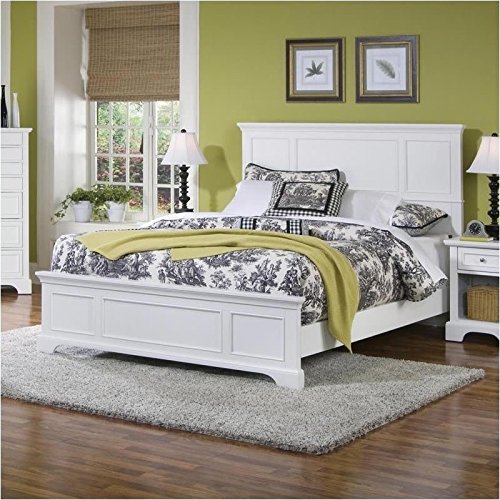 Home styles 5530-500 naples queen bed, white finish