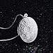 Fashion 925 Sterling Silver Rose Round Locket Necklace Box Snake Chain Jewelry