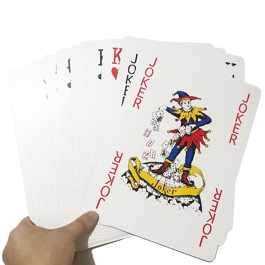 Oyria Jumbo Playing Cards, Fantastic Theme, 54 Cards, 12x17CM, Adult, Portable, English, Card Game