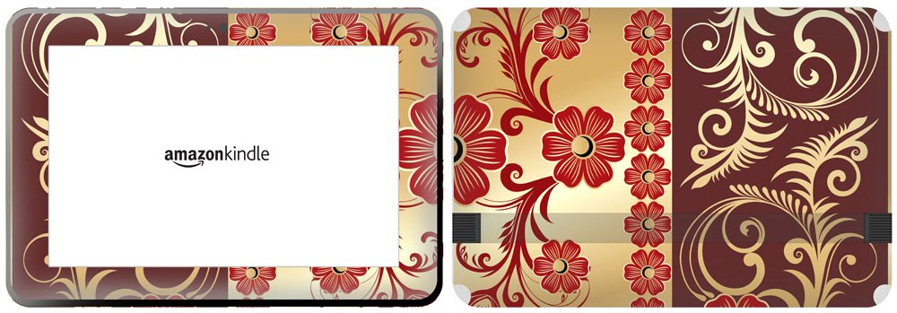 Get it Stick it SkinTabAmaFireHD89_8 Beautiful Flower and Leaves Design Skin for 8.9-Inch Amazon Kindle Fire HD