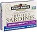 Crown Prince Natural One Layer Brisling Sardines - Mediterranean Style, 3.75-Ounce Cans (Pack of 12)