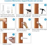 Northern Brothers Door Stops Pack White Floor Self Adhesive Heavy Duty view 4