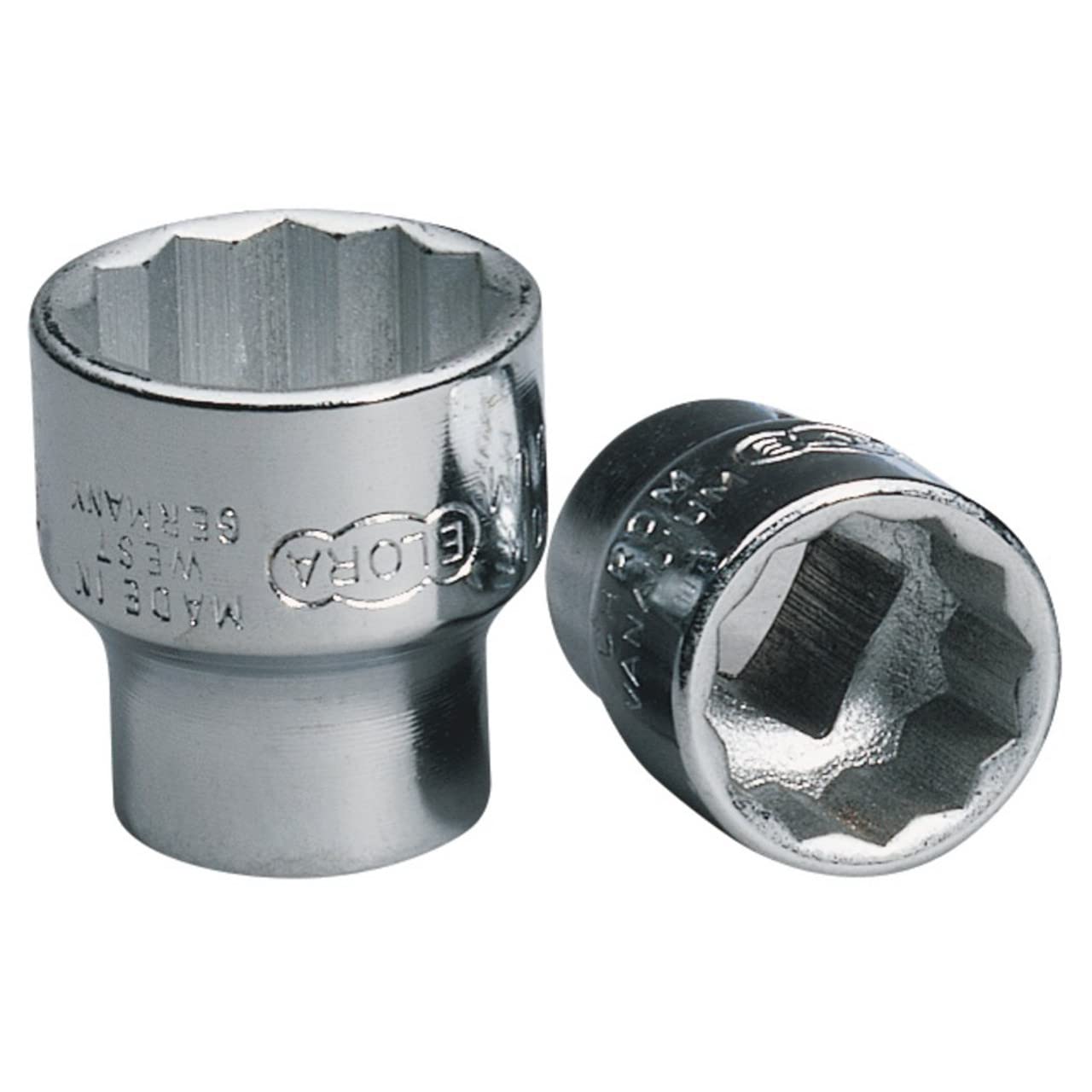 Draper 25911 Elora Bi-Hexagon Socket, 3/8" Square Drive, 15mm