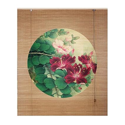 Amazon Com Liangjun Bamboo Curtain Roller Blind Printing Pattern