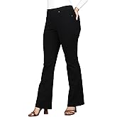 Lildy Women’s Flare Jean Jeggings, Stretchable Cotton Blend Material