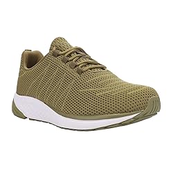 Propét womens Tour Knit Sneaker, Olive, 7 US
